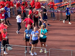Na de finish in het Olympisch