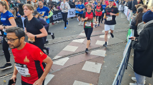 Martina vlak voor Willemien