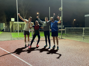 Vanaf links, Jonathan Groenendijk, Bas Stigter, Arjan Kappert, Rik Groenendijk