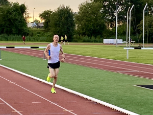 Robert Schrauwen, de snelste op de 5km in de 2e heat