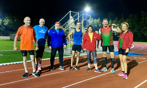 De AVA senioren bij deze baanloop