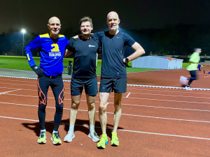 Het podium op de 5.000 meter