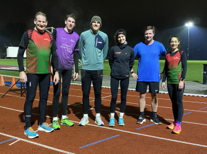 John, Justin en Davy Heijsteeg, Eva van Ee, Trystian Offerman en Erica Belandi 