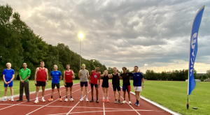 Voor de start van de 1e heat