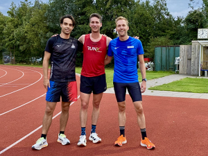 De top 3 van de 5.000 meter