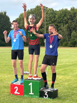 Het podium bij de mannen