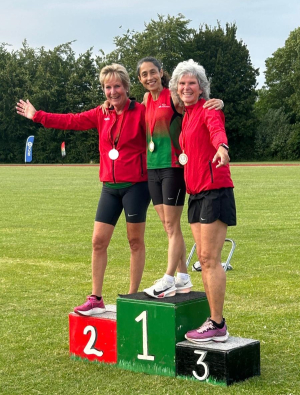 Het podium van de vrouwen