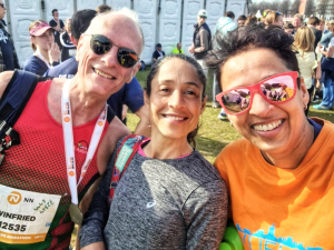 Blije Winfried, Erica en Graciela na afloop