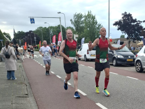 Doorkomst na 5km door Patrick en Ren&eacute;