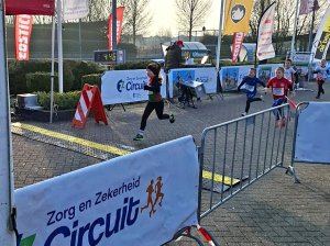 Jody finisht als eerste!