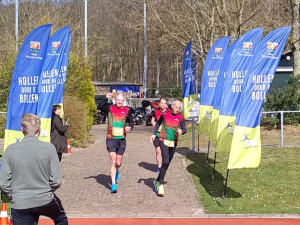 Gert Jan, Rene en Barry bij aankomst op de Spartaan baan.
