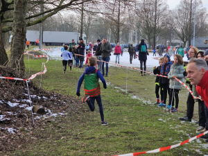 Gijs op weg naar de finish