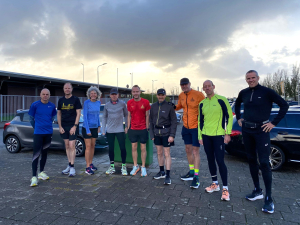 Vooraf bij de start op Sportpark Calslagen in Kudelstaart