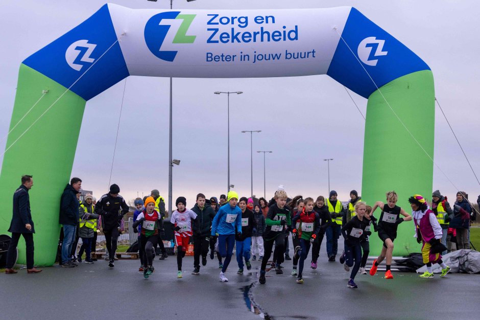 De start van 1 v/d 3 kidruns